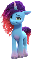 Size: 1419x2593 | Tagged: safe, misty brightdawn, pony, unicorn, g5, my little pony: make your mark, official, female, g5 brand assets, horn, mare, rebirth misty, simple background, solo, transparent background