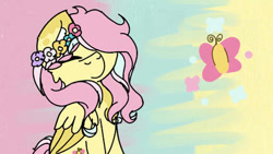 Size: 414x234 | Tagged: safe, artist:bubbles234566, fluttershy, pegasus, pony, female, mare