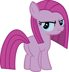 Size: 10901x11357 | Tagged: safe, artist:retroponybro, pinkie pie, earth pony, pony, g4, balloonbutt, base used, blank flank, butt, female, filly, foal, looking at you, pinkamena diane pie, simple background, solo, transparent background, vector