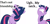 Size: 3464x1656 | Tagged: safe, artist:vesteffi, twilight sparkle, pony, unicorn, derpibooru, g4, anti-humor, female, friendship, funny, horn, mare, meme, meta, neck, reality ensues, tags, that's not friendship