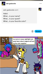 Size: 1143x1944 | Tagged: safe, artist:ask-luciavampire, oc, oc:rasazy nightlight, oc:spyro rune, oc:yuki maaka, bat pony, demon, demon pony, pegasus, pony, undead, vampire, vampony, academy, ask, ask-canterlot-academy, magic, tumblr