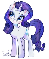 Size: 1000x1200 | Tagged: safe, artist:rosyrosegirl1, artist:saresy_rose, rarity, pony, g4, simple background, solo, sparkles, sparkly mane, sparkly tail, tail, white background