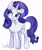 Size: 1000x1200 | Tagged: safe, artist:rosyrosegirl1, artist:saresy_rose, rarity, pony, g4, simple background, solo, white background