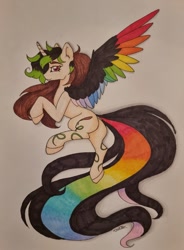 Size: 797x1080 | Tagged: safe, artist:rainbow_hole, oc, oc only, alicorn, pony, solo