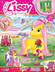 Size: 720x932 | Tagged: safe, earth pony, pony, barely pony related, castle, colored hooves, female, flower, hooves, lissy pony, magazine, magazine cover, mare, not fluttershy, polish, rose