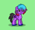 Size: 311x273 | Tagged: safe, oc, oc:diane deluxe, pegasus, pony, pony town, green background, mario kart, simple background, solo, super mario, wings