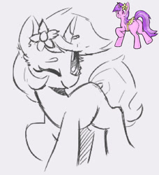 Size: 855x939 | Tagged: safe, artist:morningbullet, amethyst star, sparkler, pony, unicorn, g4, horn, solo