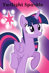 Size: 640x960 | Tagged: safe, artist:noi kincade, twilight sparkle, alicorn, pony, g4, character name, female, mare, solo, twilight sparkle (alicorn), wallpaper