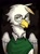 Size: 1040x1400 | Tagged: safe, artist:bunnyshrubby, oc, oc only, oc:erich muehschnabel, oc:erich mühschnabel, griffon, equestria at war mod, beak, botanist, bust, clothes, frown, glasses, griffon oc, looking at camera, looking at you, male, portrait, serious, serious face, shirt, smiling, smiling at you, solo, updated portrait, updated portraits, updated portraits from the equestria at war mod, wings