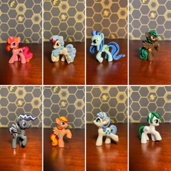 Size: 2048x2048 | Tagged: safe, oc, alicorn, earth pony, pegasus, pony, unicorn, commission, customized toy, figurine, horn, irl, original art, original character do not steal, photo, toy