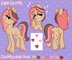 Size: 1436x1200 | Tagged: safe, artist:nootaz, oc, oc:miss match, reference sheet