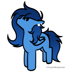 Size: 3000x3000 | Tagged: safe, artist:purple wingshade, oc, oc only, oc:azure, pegasus, pony, solo