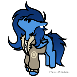 Size: 3000x3000 | Tagged: safe, artist:purple wingshade, oc, oc only, oc:azure, pegasus, pony, solo