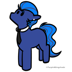 Size: 3000x3000 | Tagged: safe, artist:purple wingshade, oc, oc only, oc:midnight, earth pony, pony, solo