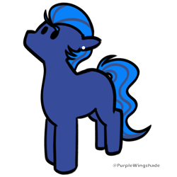 Size: 3000x3000 | Tagged: safe, artist:purple wingshade, oc, oc only, oc:midnight, earth pony, pony, solo