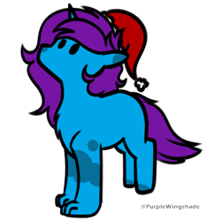 Size: 3000x3000 | Tagged: safe, artist:purple wingshade, oc, oc only, oc:creatio, dog, dog pony, original species, pony, unicorn, horn, solo