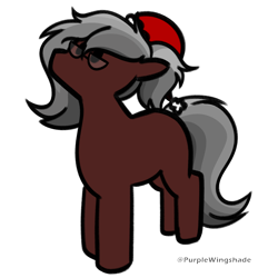 Size: 3000x3000 | Tagged: safe, artist:purple wingshade, oc, oc only, oc:lunaria light, earth pony, pony, christmas, hat, holiday, santa hat, solo