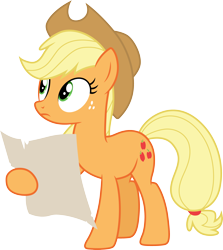 Size: 3000x3367 | Tagged: safe, artist:cloudy glow, applejack, earth pony, g4, going to seed, my little pony: friendship is magic, female, schedule, simple background, transparent background, vector