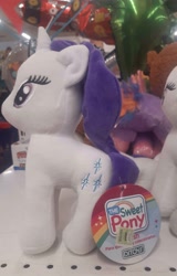 Size: 2592x4053 | Tagged: safe, rarity, pony, unicorn, bootleg, horn, irl, photo, plushie, pony plushie, the sweet pony, toy