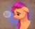 Size: 4096x3355 | Tagged: safe, artist:haruh_ink, sunny starscout, earth pony, pony, g5, bust, female, floppy ears, mare, sad, solo, teary eyes, thought bubble