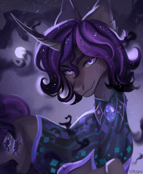 Size: 2328x2822 | Tagged: safe, artist:vitanistarcat, oc, oc only, pony, unicorn, horn, outdoors, solo, unicorn oc