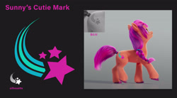 Size: 3900x2160 | Tagged: safe, sunny starscout, earth pony, pony, g5, my little pony: a new generation, official, concept art, cutie mark, female, mare, solo