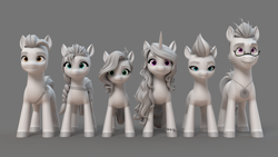 Size: 1920x1080 | Tagged: safe, argyle starshine, hitch trailblazer, izzy moonbow, pipp petals, sunny starscout, zipp storm, earth pony, pegasus, pony, unicorn, g5, my little pony: a new generation, official, character lineup, female, group, horn, male, mane five, mare, royal sisters (g5), sextet, siblings, sisters, stallion