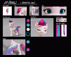 Size: 5048x4053 | Tagged: safe, zipp storm, pegasus, pony, g5, my little pony: a new generation, official, concept art, female, mare, misspelling, reference sheet, solo