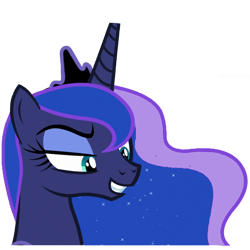 Size: 2048x2048 | Tagged: safe, artist:trrrebleee, derpibooru exclusive, edit, edited screencap, screencap, princess luna, alicorn, pony, a royal problem, g4, my little pony: friendship is magic, background removed, female, looking at you, mare, not a vector, simple background, solo, solo female, transparent background