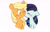 Size: 2273x1442 | Tagged: safe, artist:chub-wub, applejack, coloratura, earth pony, pony, g4, blushing, cheek kiss, cute, duo, duo female, eyes closed, female, floppy ears, freckles, jackabetes, kissing, lesbian, mare, one eye closed, rara, rarabetes, ship:rarajack, shipping, simple background, white background, wink