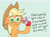 Size: 2983x2202 | Tagged: safe, artist:chub-wub, applejack, earth pony, pony, worm, g4, :c, angry, apple, applejack's hat, bite mark, blue background, cowboy hat, crying, cute, female, floppy ears, food, frown, hat, jackabetes, mare, sad, simple background, solo, suddenly hands, unhapplejack