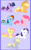 Size: 748x1211 | Tagged: safe, artist:softfur, applejack, derpy hooves, fluttershy, pinkie pie, rainbow dash, rarity, twilight sparkle, earth pony, pegasus, pony, unicorn, g4, 2012, cute, dashabetes, derpabetes, diapinkes, group, horn, jackabetes, mane six, old art, purple background, raribetes, shyabetes, simple background, smiling, twiabetes