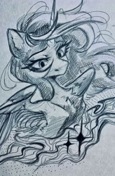 Size: 842x1280 | Tagged: safe, artist:jsunlight, princess luna, alicorn, pony, solo, traditional art