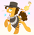 Size: 588x594 | Tagged: safe, artist:lullapiies, boneless, cheese sandwich, earth pony, pony, g4, male, simple background, solo, stallion, the pony with no name, white background