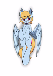 Size: 3500x5000 | Tagged: safe, artist:yufebwifbi, oc, oc only, oc:gale spark, pegasus, pony, female, mare, simple background, solo, white background, wings