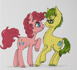 Size: 2268x2045 | Tagged: safe, artist:kovoranu, pinkie pie, oc, oc:monitus, earth pony, pony, g4