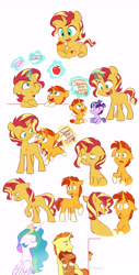 Size: 3976x7800 | Tagged: safe, artist:chub-wub, princess celestia, starlight glimmer, stellar flare, sunburst, sunset shimmer, sunspot (g4), alicorn, pony, unicorn, g4, alternate universe, apple, baby, baby pony, blank flank, brother and sister, colt, colt sunburst, comic, cute, eyes closed, female, filly, filly starlight glimmer, filly sunset shimmer, floppy ears, foal, folded wings, food, glowing, glowing horn, horn, levitation, magic, magic aura, male, mare, open mouth, open smile, pinpoint eyes, siblings, smiling, stallion, sunny siblings, telekinesis, weapons-grade cute, wings, younger