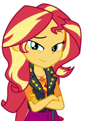 Size: 1447x2000 | Tagged: safe, editor:cutler1228, sunset shimmer, human, equestria girls, g4, female, simple background, solo, transparent background