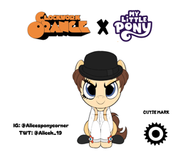 Size: 3089x2649 | Tagged: safe, artist:alicesponycorner, earth pony, pony, a clockwork orange, alex delarge, collaboration, contest entry, not an oc, plushie, youtooz, youtooz mlp design competition