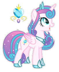 Size: 1112x1356 | Tagged: safe, artist:brightness-sentryyt, princess flurry heart, alicorn, pony, g4, base used, female, mare, older, older flurry heart, redesign, simple background, solo, transparent background