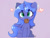 Size: 4000x3000 | Tagged: safe, artist:zokkili, princess luna, alicorn, pony, g4, :3, cookie, ear fluff, eye clipping through hair, eyebrows, eyebrows visible through hair, female, filly, filly luna, food, heart, high res, horn, looking at you, mouth hold, signature, sitting, smiling, smiling at you, solo, spread wings, tail, wings, woona, younger