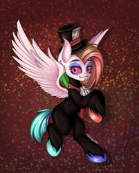 Size: 1031x1280 | Tagged: safe, artist:6hellboy9, oc, pegasus, pony, clown, scary