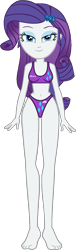 Size: 461x1518 | Tagged: safe, anonymous artist, artist:invisibleink, edit, rarity, human, equestria girls, g4, belly, belly button, bikini, breasts, clothes, cropped, cutie mark bikini, cutie mark on clothes, cutie mark swimsuit, female, looking at you, simple background, solo, swimsuit, transparent background