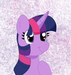 Size: 1609x1699 | Tagged: safe, artist:monnarcha, artist:sparkly-retsuko, twilight sparkle, pony, g4, bust, portrait, solo