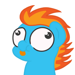 Size: 500x500 | Tagged: artist needed, safe, oc, oc only, oc:samudash, pegasus, pony, :p, derp, simple background, solo, tongue out, transparent background