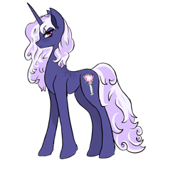 Size: 1936x1854 | Tagged: safe, artist:saurina wolf, oc, oc only, oc:gloaming sheen, pony, unicorn, concave belly, female, horn, long mane, long tail, looking at you, looking sideways, mare, simple background, slender, solo, standing, tail, tall, thin, transparent background, unicorn oc