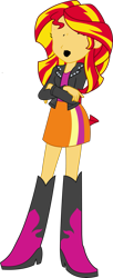 Size: 1159x2852 | Tagged: artist needed, source needed, safe, edit, sunset shimmer, equestria girls, g4, 1000 hours in ms paint, crossed arms, knocked out, simple background, solo, transparent background