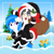 Size: 5000x5000 | Tagged: safe, artist:jhayarr23, oc, oc:red rocket, oc:winter white, pegasus, unicorn, boots, christmas, christmas tree, clothes, costume, gloves, hat, holiday, horn, latex, mistleholly, outdoors, pegasus oc, present, santa costume, santa hat, shoes, snow, tree, unicorn oc