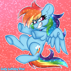 Size: 2000x2000 | Tagged: safe, artist:ladylullabystar, rainbow dash, pegasus, pony, g4, solo