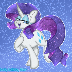 Size: 2000x2000 | Tagged: safe, artist:ladylullabystar, rarity, pony, unicorn, g4, horn, solo